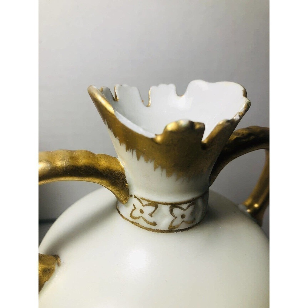 Vintage Porcelain Pitcher and Bud Vase BEAUTIFUL PIECES!! Set Of 2 - Picture 5 of 12
